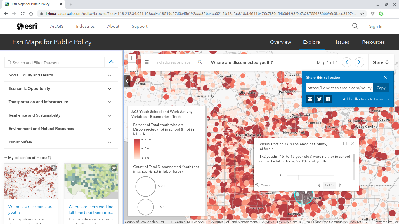 Esri Public Policy Map example